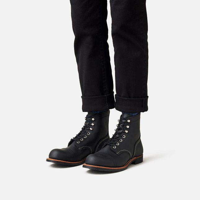 Bottes Red Wing Heritage 8084 – Iron Ranger en Noir Charbon