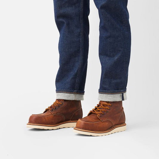Bottes Red Wing Heritage 1907 Classic Moc en Cuir Copper Rough & Tough