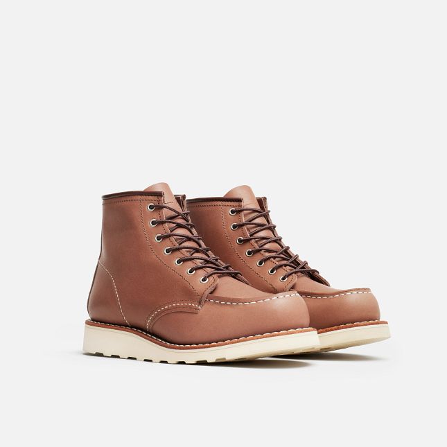 Bottes Red Wing Heritage 3426 Classic Moc 6 pouces pour Femmes en Cuir Mocha