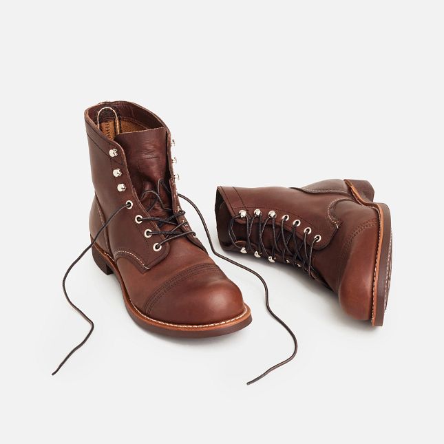 Bottes Red Wing Heritage 8111 Iron Ranger en Cuir Amber Harness