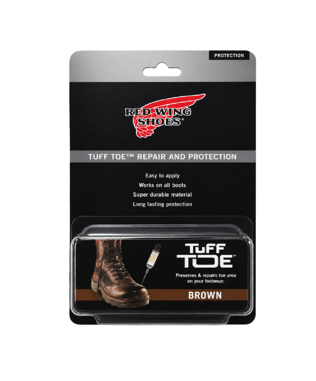 Red Wing Brown Tuff Toe #95134 : protection brune durable pour le bout de vos bottes
