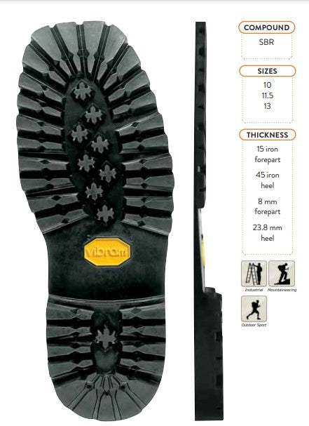 VIBRAM 1136 ROCCIA semelles sole replacement