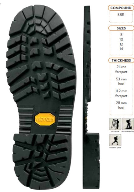 VIBRAM 1275 OLYMPIA semelles sole replacement