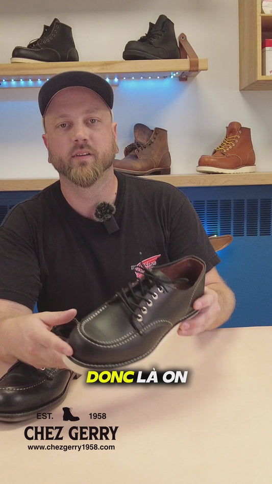 Chaussures Red Wing Heritage 8090 – Shop Moc Oxford en Noir Charbon