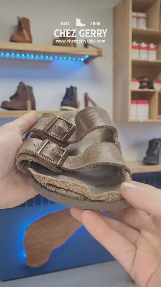 Restauration de sandales Birkenstock