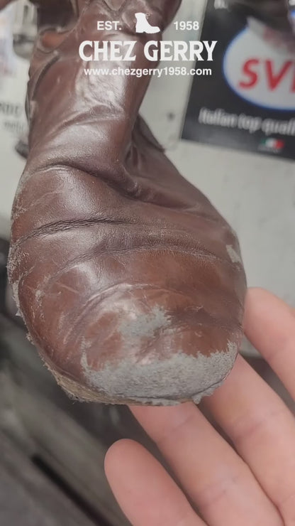 Restoration of flat soles shoes